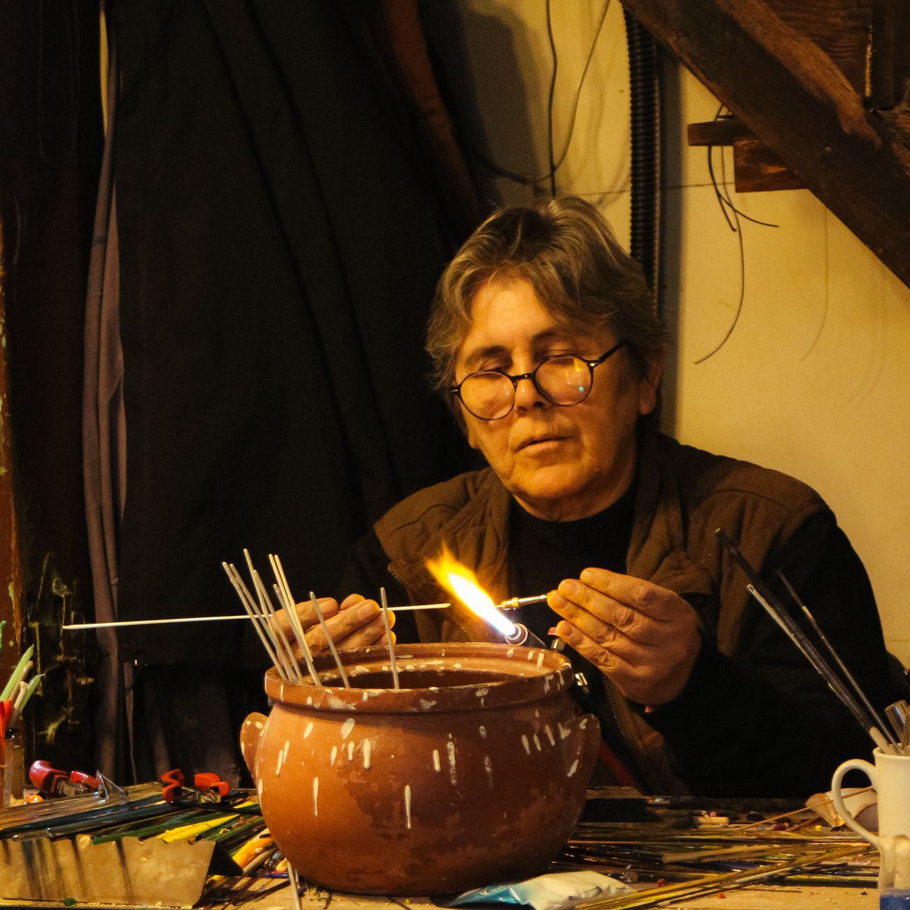 That satisfying wobble of clay on the wheel - this mug’s going to be just right.